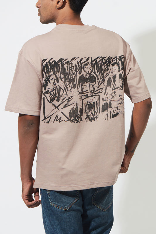 Arthum Nights like this Opal Grey Unisex Oversized T-Shirt Back