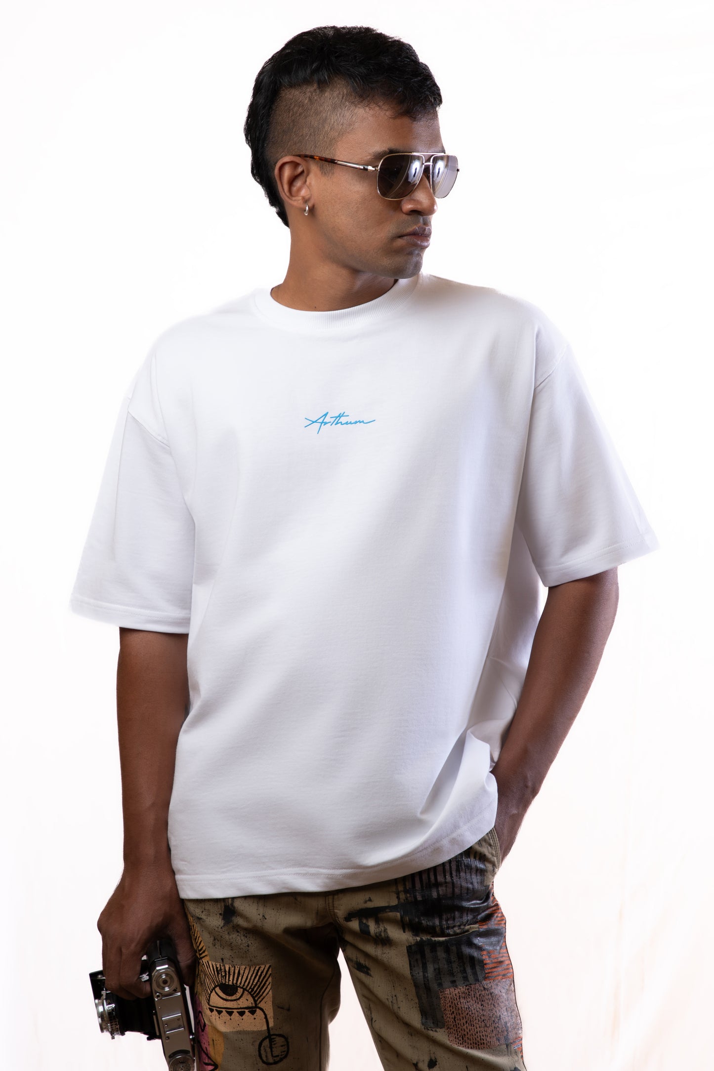 The six philosophers - White - Unisex Oversized T-Shirt