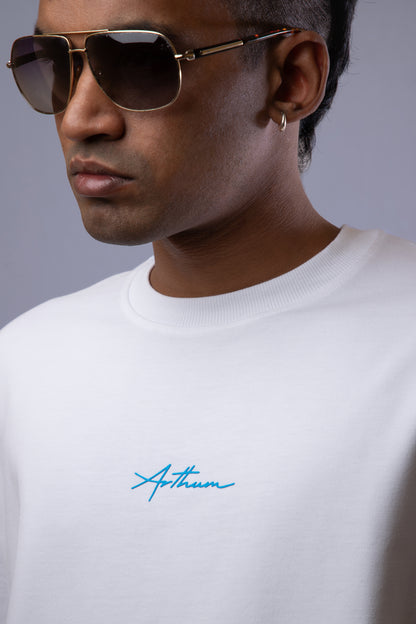 The six philosophers - White - Unisex Oversized T-Shirt