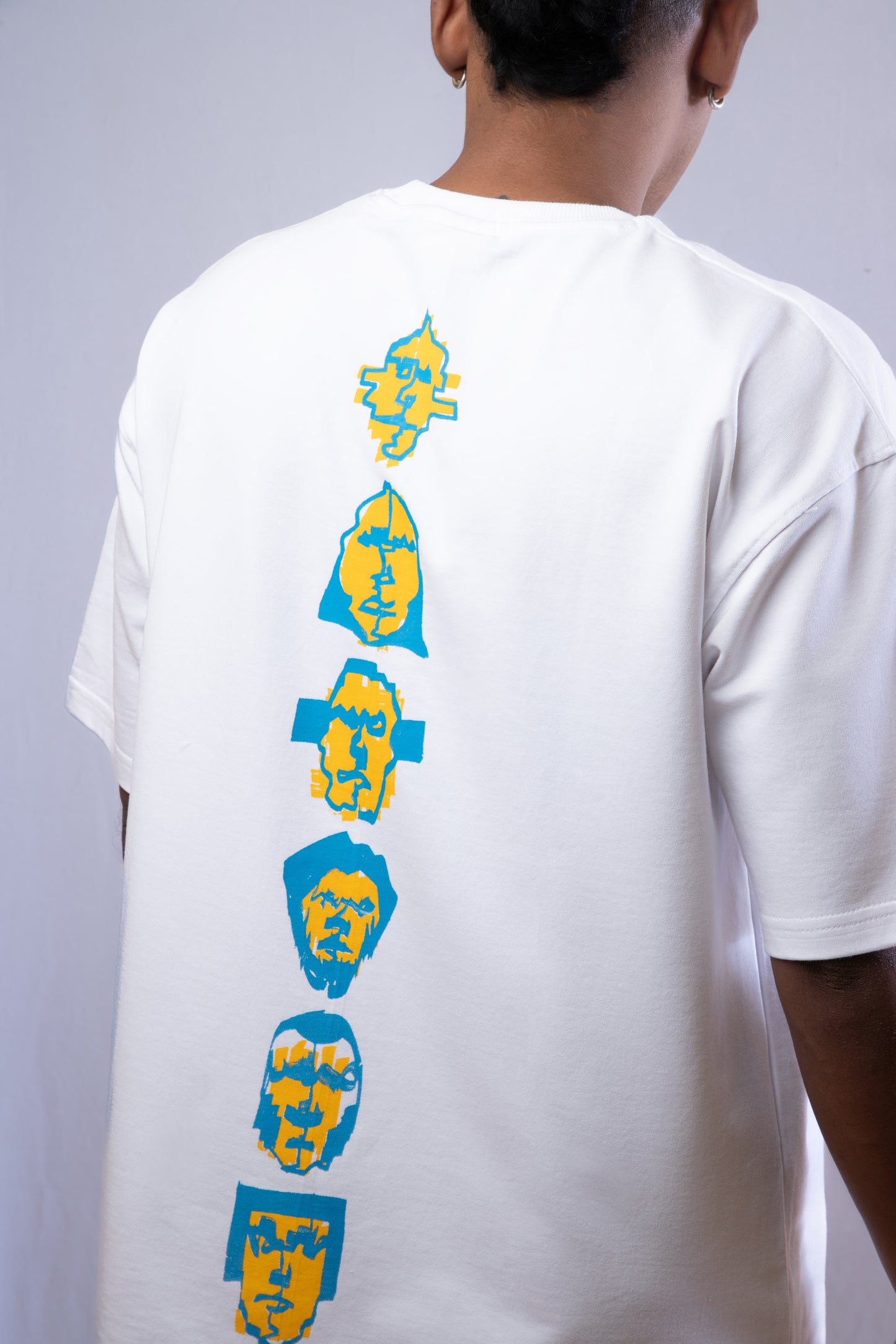 The six philosophers - White - Unisex Oversized T-Shirt