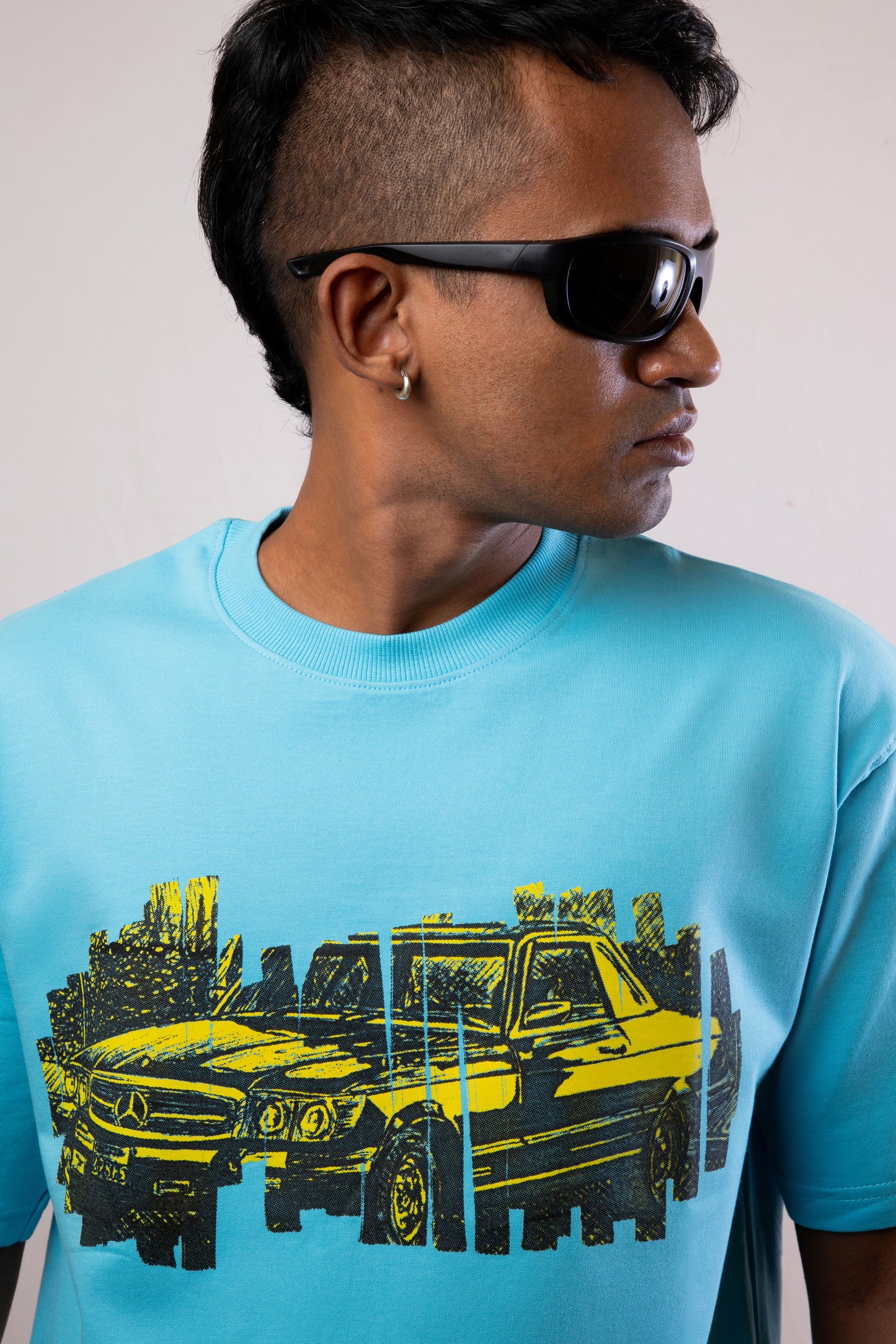 What makes you Happy - Ocean Blue - Unisex Oversized T-Shirt