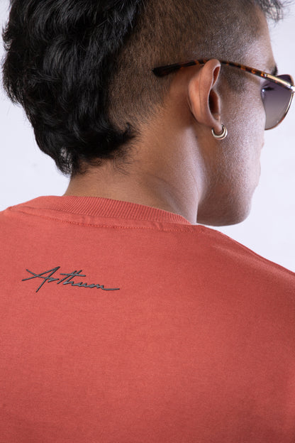 The Alien - Cherry Red - Unisex Oversized T-Shirt